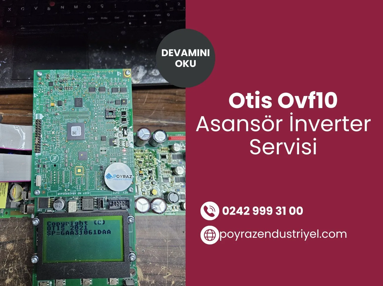Otis Ovf10 Asansör İnverter Servisi